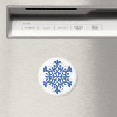 Blue Snowflake Magnet (In Situ (Geschirrspüler))