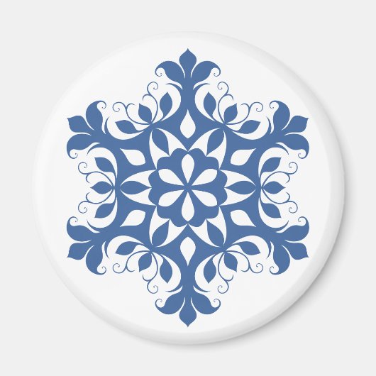 Blue Snowflake Magnet (Vorne)