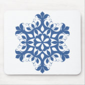 Blue Snowflake Mousepad (Vorne)