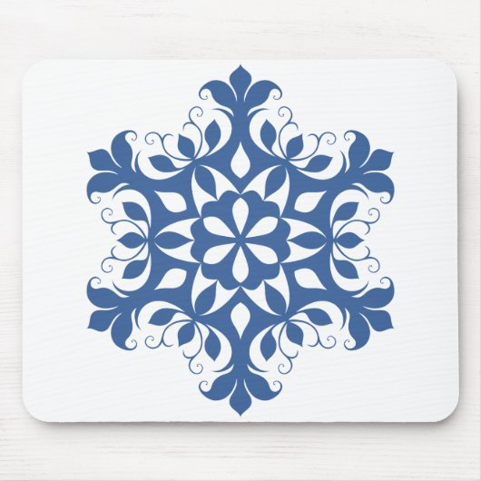 Blue Snowflake Mousepad (Vorne)