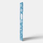 Blue Snowflake Muster Beispiel Phone Case (Rückseite / Rechts)