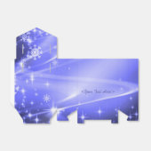 Blue Snowflake Muster Weihnachtsgeschenk Box Geschenkschachtel (Ungefaltet)