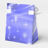 Blue Snowflake Muster Weihnachtsgeschenk Box Geschenkschachtel (Rückseite)