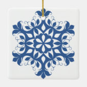 Blue Snowflake Ornament (Rückseite)