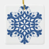 Blue Snowflake Ornament (Vorderseite)