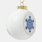Blue Snowflake Ornament (Links)
