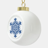 Blue Snowflake Ornament (Rechts)