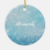 Blue Snowflake Ornament - Add Your Name (Vorne)