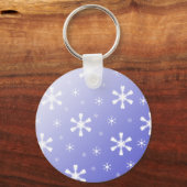 Blue Snowflake Schlüsselanhänger (Vorderseite)