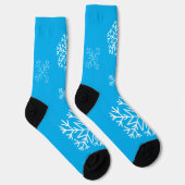 Blue snowflake socks socken (Rechts)