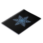Blue Snowflake Spiral Notebook Notizblock (Linke Seite)