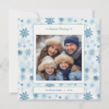 Blue Snowflake Square Foto