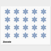 Blue Snowflake Sticker (Blatt)