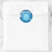 Blue Snowflake Stickers (Tasche)