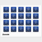 Blue Snowflake Stickers (Blatt)