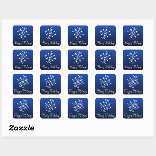 Blue Snowflake Stickers (Blatt)