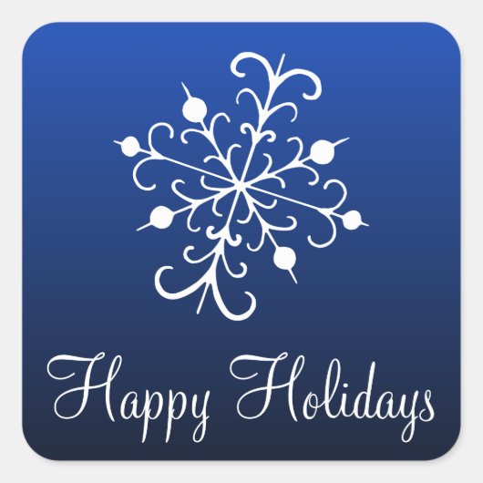 Blue Snowflake Stickers (Vorderseite)