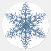Blue Snowflake Stickers (Vorderseite)