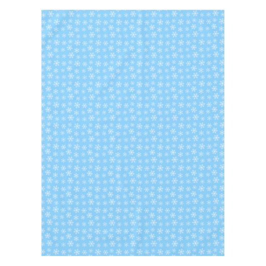 Blue Snowflake Tablecloth Tischdecke (Vorderseite)