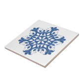 Blue Snowflake Tile Fliese (Seite)