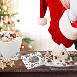 Blue Snowflake Untersetzer