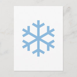 Blue Snowflake Weihnachten Postkarte