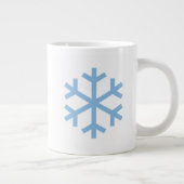 Blue Snowflake Weihnachts Riesenkaffee Tasse (Rechts)