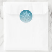 Blue Snowflake Weihnachts-Umschlag Aufkleber Stick (Tasche)
