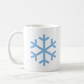 Blue Snowflake Weihnachtskaffee Tasse (Links)
