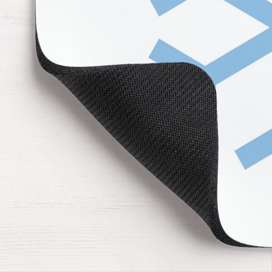 Blue Snowflake Weihnachtsmäuse Pad Mousepad (Ecke)