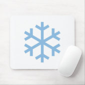 Blue Snowflake Weihnachtsmäuse Pad Mousepad (Mit Mouse)