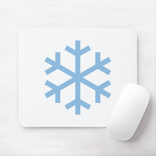 Blue Snowflake Weihnachtsmäuse Pad Mousepad (Mit Mouse)
