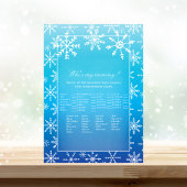 Blue Snowflake Who is My Mommy Baby Shower Game Einladung