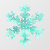 Blue Snowflake Window Cloning Fensteraufkleber (Blatt)