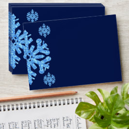 Blue Snowflake Winter Geburtstag