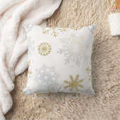 Blue Snowflake Winter Kinderzimmer Throw Kissen (Decke)