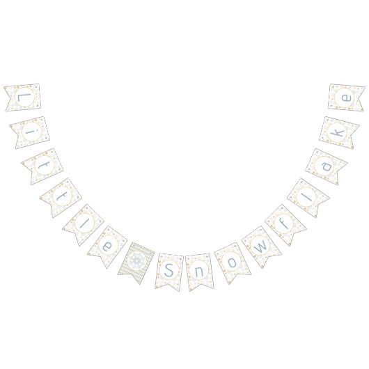 Blue Snowflake Winter Wonderland Banner (Alle)