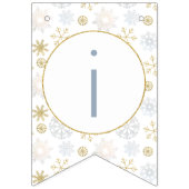 Blue Snowflake Winter Wonderland Banner (Zweite Fahne)