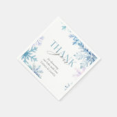 Blue Snowflake Winter Wonderland Napkins Serviette (Ecke)