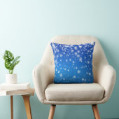 Blue Snowflakes Cushion Kissen (Stuhl )