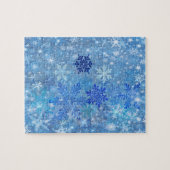 Blue Snowflakes Design Jigsaw Puzzle (Horizontal)