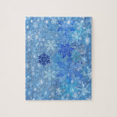 Blue Snowflakes Design Jigsaw Puzzle (Vertikal)