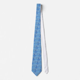 Blue Snowflakes Design Necktie Krawatte