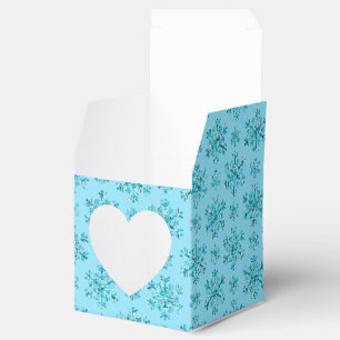Blue Snowflakes/GASTGESCHENK BOXES, Quadratzoll-St Geschenkschachtel