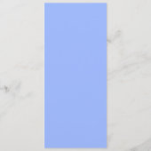 Blue Snowflakes Geburtstagsmenü Menükarte (Rückseite)