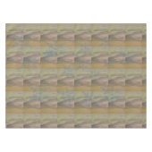 Blue Snowflakes on the Seashore  Tischdecke (Vorderseite (Horizontal))