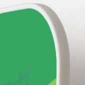 Blue Snowflakes on the Sunrise Mountain Pickleball Schläger (Linke Seite)