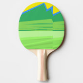 Blue Snowflakes on the Sunrise Mountain Tischtennis Schläger (Rückseite)