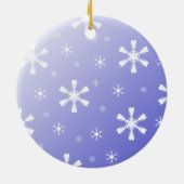 Blue Snowflakes Ornament (Hinten)