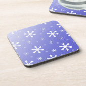 Blue Snowflakes Untersetzer (Linke Seite)